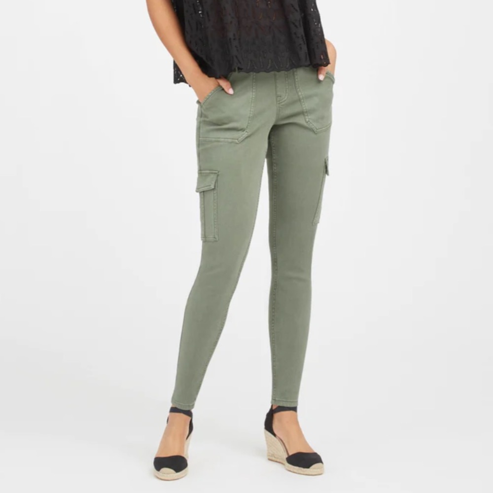 SPANX TWILL ANKLE CARGO PANT XS
